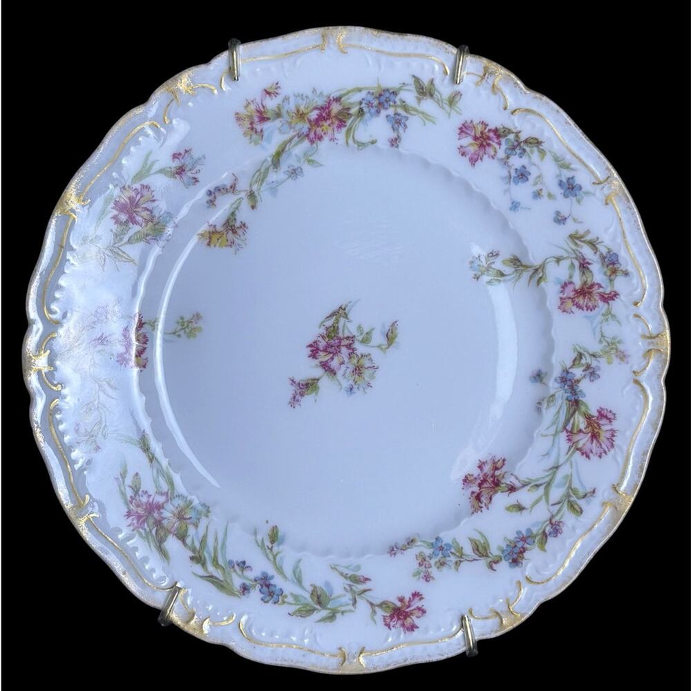 Antique Haviland Limoges France Floral Plate Raphael Weill & Co San Francisco